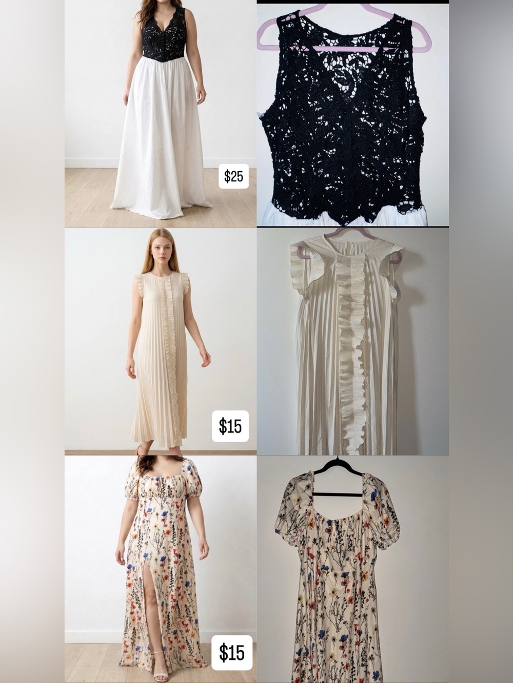 ✨ 3-Piece Dress Bundle Lot (NWOT) ✨